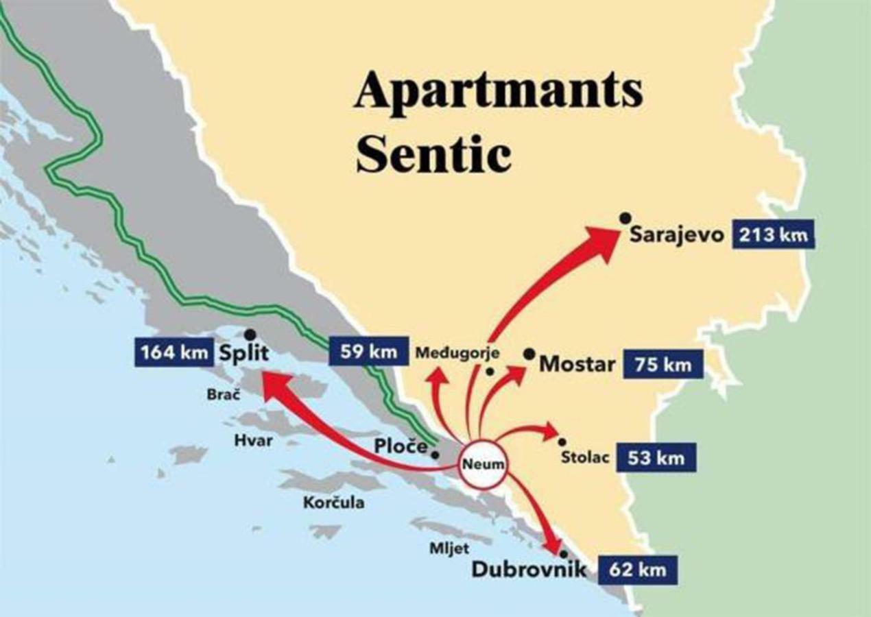 Apartments Sentic Neum Dış mekan fotoğraf